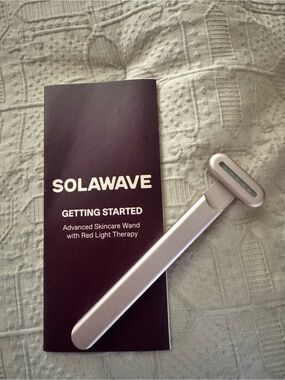 Solawave Silver Advanced Skincare Wand with Red Light Therapy